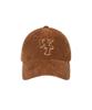 WACKY WILLY Typographic Slim Fit Corduroy Ball Cap Brown
