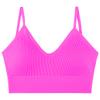 Women Seamless Deep U Backless Bralette Wireless Removable Padded Bra Breathable Crop Top