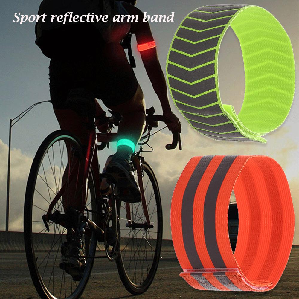 Reflector Wristband Bike Safety Alert Cycling Reflective Strips Warning Armband Sport Tape
