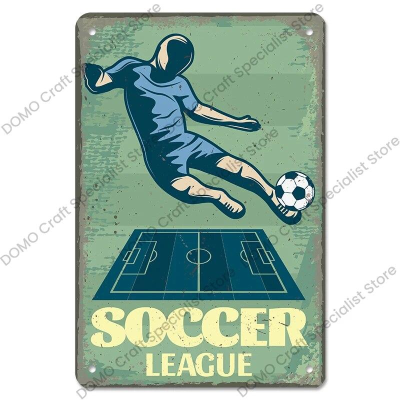 Basketball Golf Fußball Poster Vintage Metall Plaque Zeichen Sport Metall Weißblech Bar Pub Gym Home Wand Dekoration
