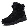 Winter Men's Plush Hiking Boots Warm Outdoor Snow Boots