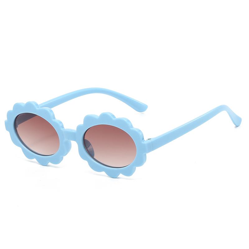 New Style Kids Sunglasses Flower Round Sun Glasses Cute Trend Perform Boys Girls Eyeglasses Party Fashion Style Children Sunglasses UV400 Protection