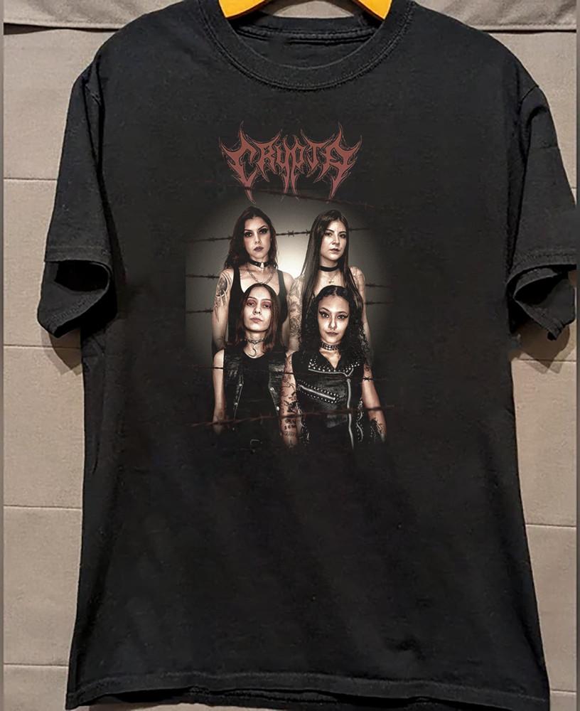 Crypta Band Black Cotton All Size S-5XL Gift Fans T-shirt RARE DS91
