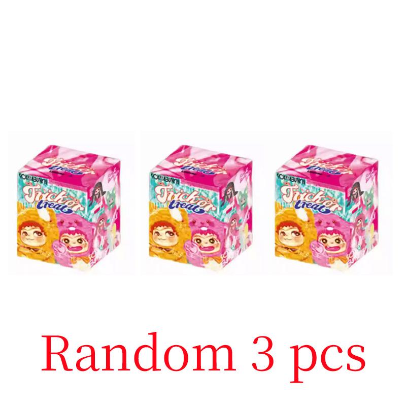 WAKUKU Trendy Party Series Blind Box Handmade Plush Doll Mystery Gift for Hair Fashion Lovers Vinyl Face Collectible Toy