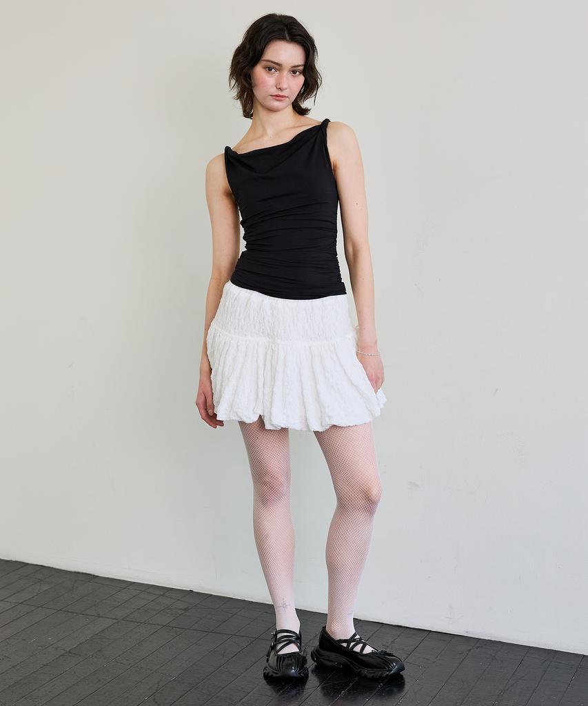 Alikim Annie Balloon Skirt Pants / White