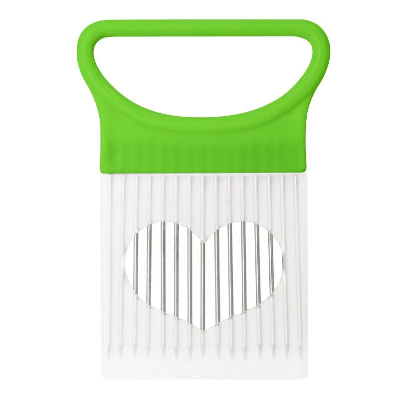 Stainless Steel Onion Needle Fork Pine Meat Needle Vegetable Fruit Slicer Tomato Cutter Cutting Holder Kitchen Accessorie Tool