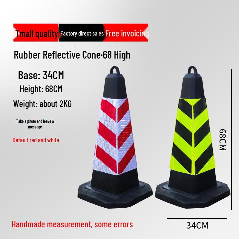 Reflective Traffic Cone Barrier - 70cm/90cm Construction Road Cylinder