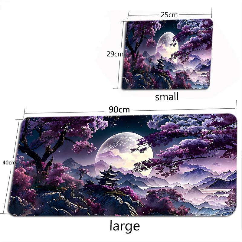 Starry Sky Moon Mouse Pad Large Computer Office Game Table Mats Xxl Rubber Antislip Gaming Keyboard Mousepads Long Desk Pads