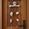 Halloween Skull Head Decor Plastic Realistic Human Skull Figurine for Graveyard Scene Haunted House Bar Home Table Decorations
