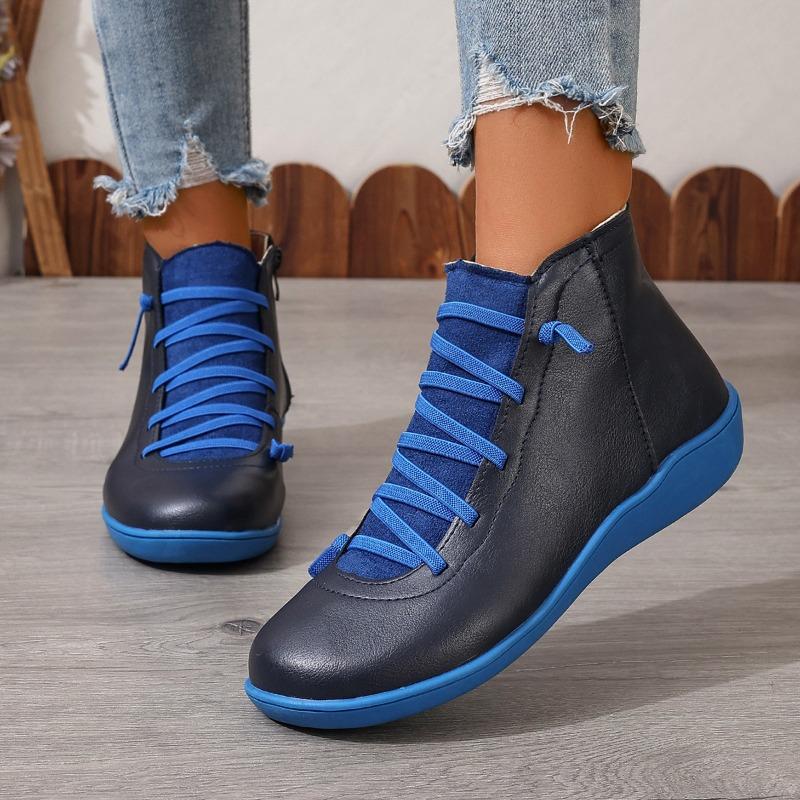 Women's Autumn-Winter British Style Low-Cut Short Martin Boots, European Casual Footwear, Available In Large Sizes.