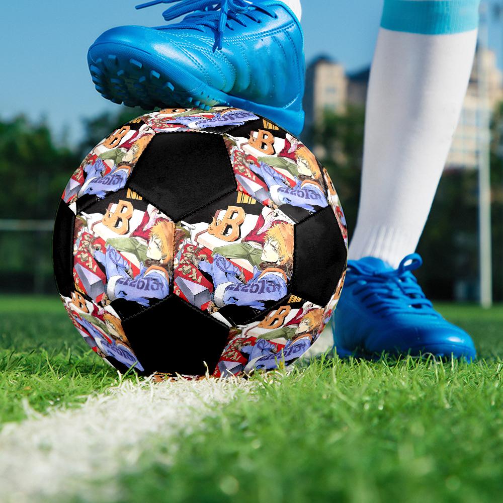 Fußball Bunt Maschinengenäht PVC Größe 5 Teamtraining Wettkampfbereit Langlebig Hoher Rückprall Cooles Sportgeschenk