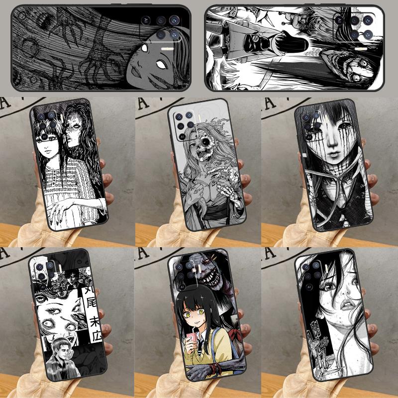 Horror Manga Style Phone Case For Oppo A79 A18 A38 A58 A78 A98 A17 A40 A60 A80 A16 A76 A96 A15 A74 A94 A54 A77