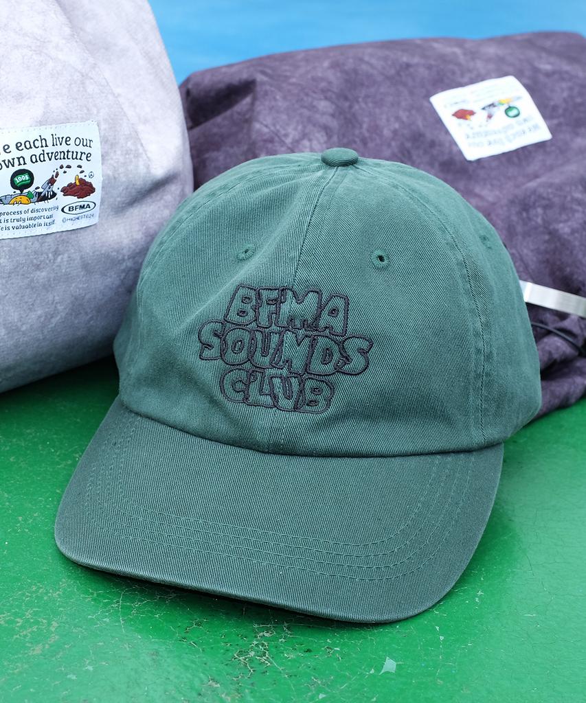 Beollunpeulenjeu Bfma Sounds Club Washed Ball Cap Deep Green