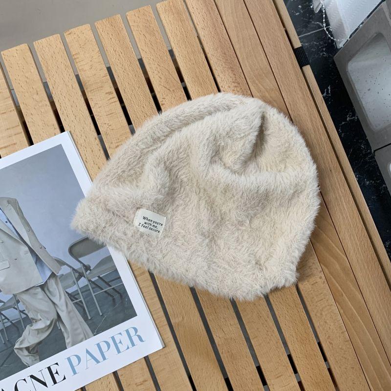 Autumn and Winter Warm Thickened Fluffy Small Standard Ear Protectors Pile Hat Tide Internet Celebrity Pullover Hat Children