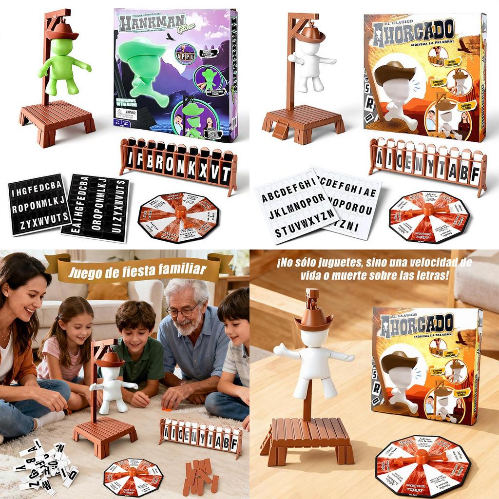 Magnetic Hangman Word Game Tabletop Puzzle For Family Fun And Brain Training