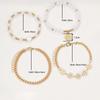 4ST Fashion Margriet Armband Imitatie Zirkonia Kralen Roestvrij Staal Voor Vrouwen Handgemaakte Polsband Accessoires Zirkonia Cadeaus