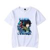 Tomioka Giyuu Anime New Men's Summer short-sleeved T-shirt Harajuku 100% cotton Casual T-shirt Fun short-sleeved