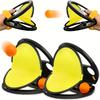 Fun Ball Catcher for Teenagers, Outdoor and Indoor Hand-eye Coordination Toy, Parent-child Interaction, Includes 1 Racket and 2 Balls.