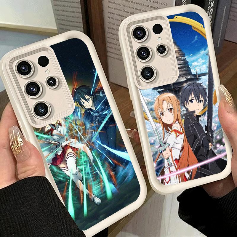 Phone Case for Samsung Galaxy S26 S25 Ultra S24 FE Sword Art Online Anime Shell S23 Plus S22 + S21 S20 5G Soft Silicone Funda