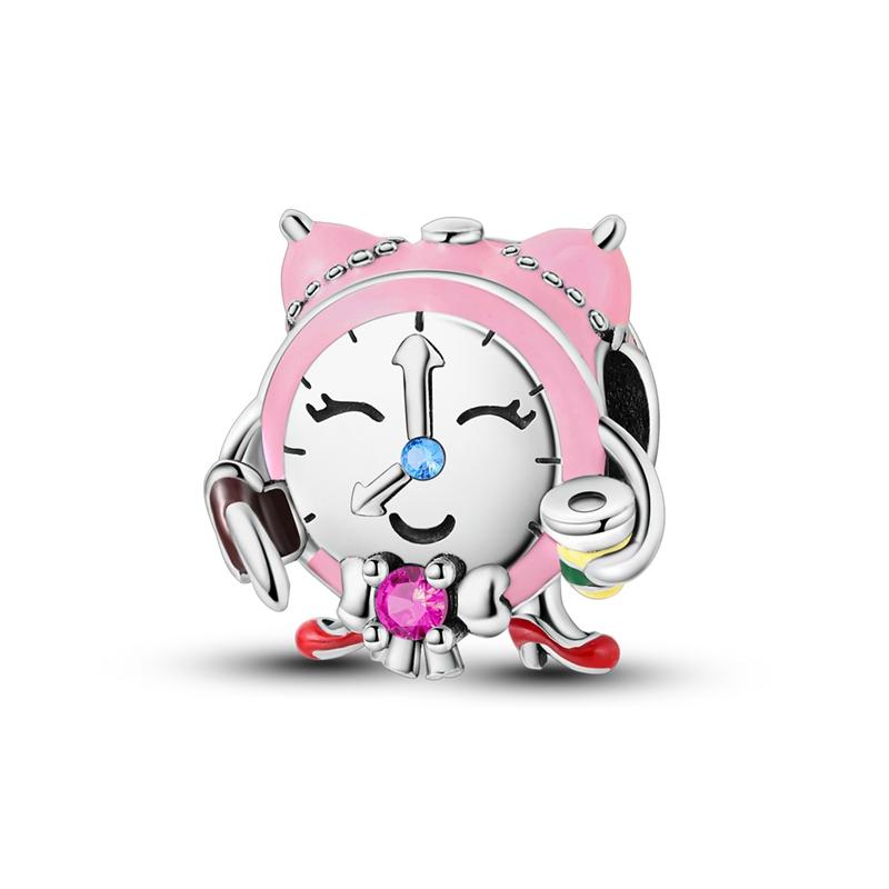 New copper Alarm Clock Camera Frog Camera Vacation Charm Bead Charms Bead Charms Compatible With 3mm Authentic Bracelets Do It Yourself Jewellery Birt