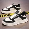 Spring Men's Shoes New Breathable Shoes Men's Trendy and Versatile Thick Sole White Shoes Sports and Casual Flat Shoes Trendy Shoes