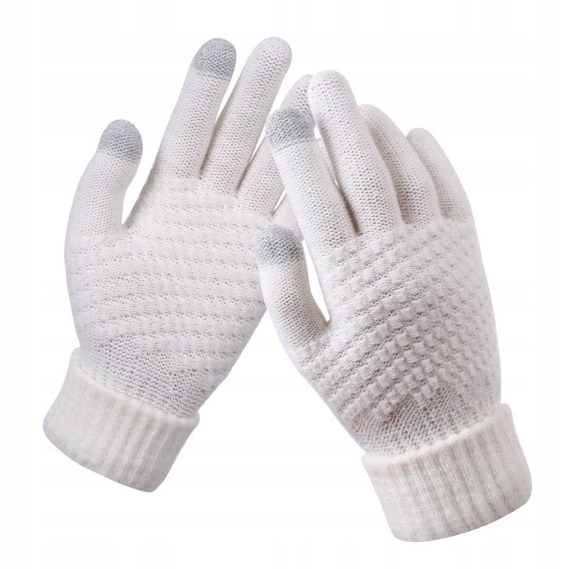 Acrylic Warm Touch Gloves White R02