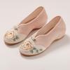 2024 Summer Embroidered Low Heel Women's Cheongsam Shoes - Chinese Style