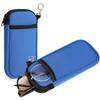 Portable Zipper Soft Glasses Case With Carabiner Sunglasses Case Zipper Eyeglass Pouch Glasses Protective Shell Bag 2 Style Case