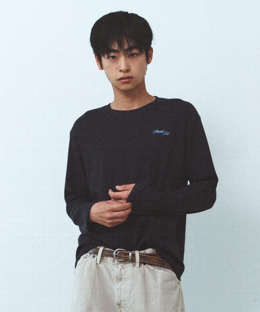 Deuleongkeutegseuteu Waffle Long Sleeve Charcoal