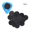 20PCS Non-sticky Black Rubber Grips for Guitar Picks Stop Dropping  Pick Pads Round Gasket Hand Holder 2mm Thickness