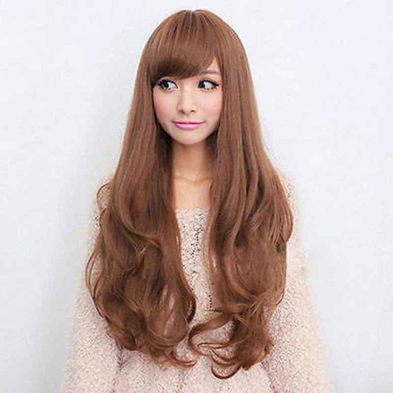 Stunning Women Long Curly Wavy Full Wig Crafted From Heat Resistant Hair For Gorgeous Cosplay Looks
