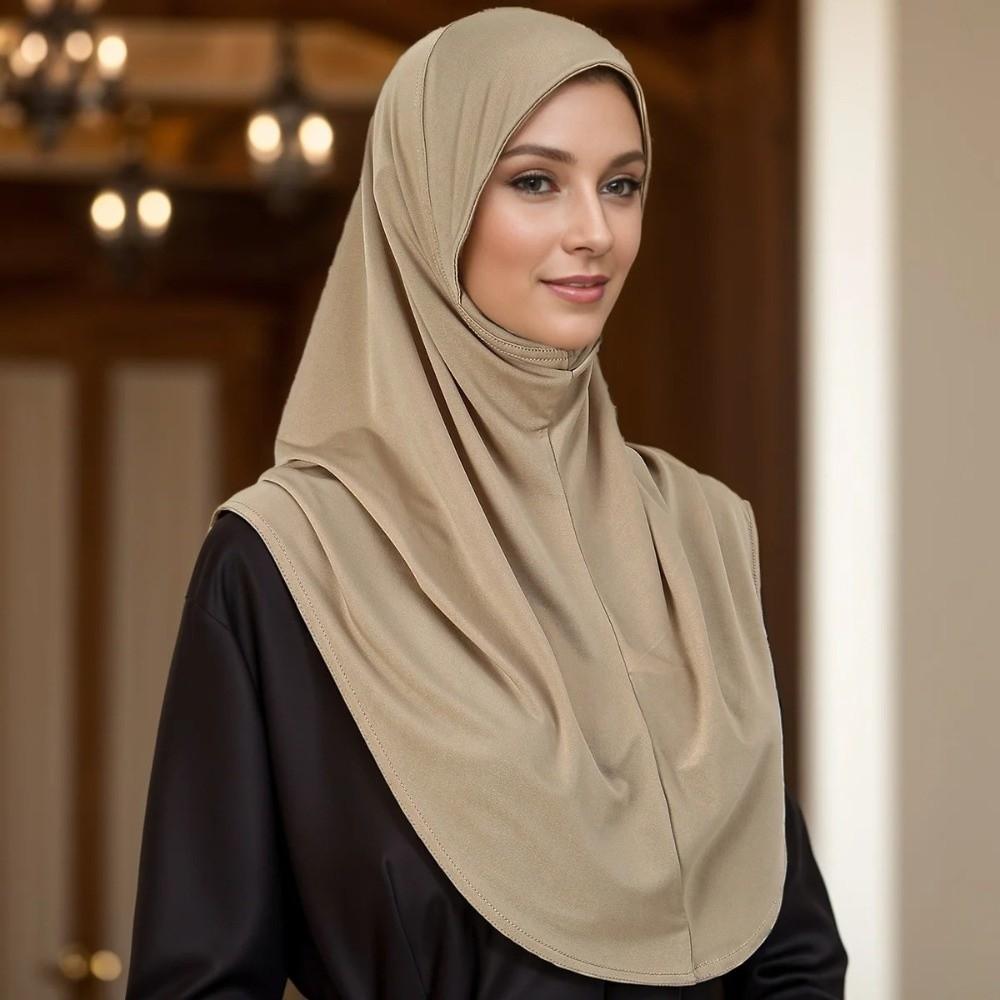 Draped Design Pullover Hijab Full Coverage Women Hijab Scarf New Instant Hijab Daily Wear