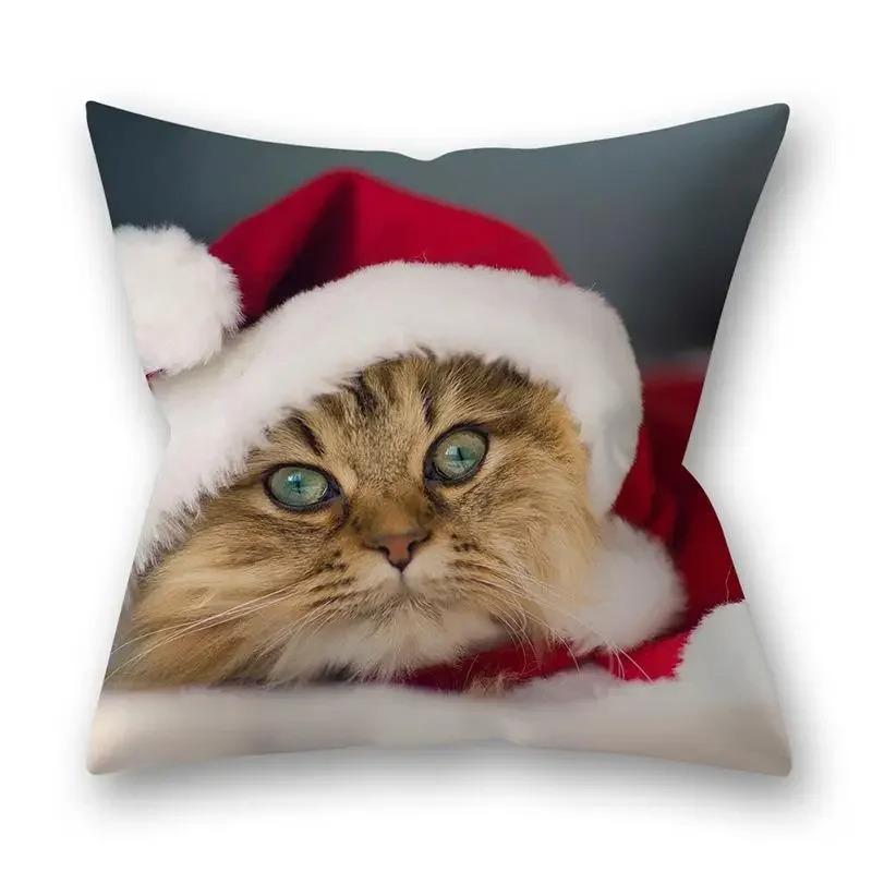 Christmas Themed Pillowcases Car Accessories Office Santa Claus Living Room Sofa Home Pillowcases