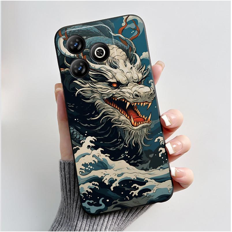 För ZTE Axon 60 / Blade V60 / Nubia V60 Fodral Sött Kaninfodral För ZTE Axon60 BladeV60 NubiaV60 Svart Silikon Skyddande Fodral