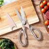 Multifunctional Kitchen Scissors Powerful Chicken Bone Scissors Stainless Steel Seafood Fish Scissors Cooking Tools