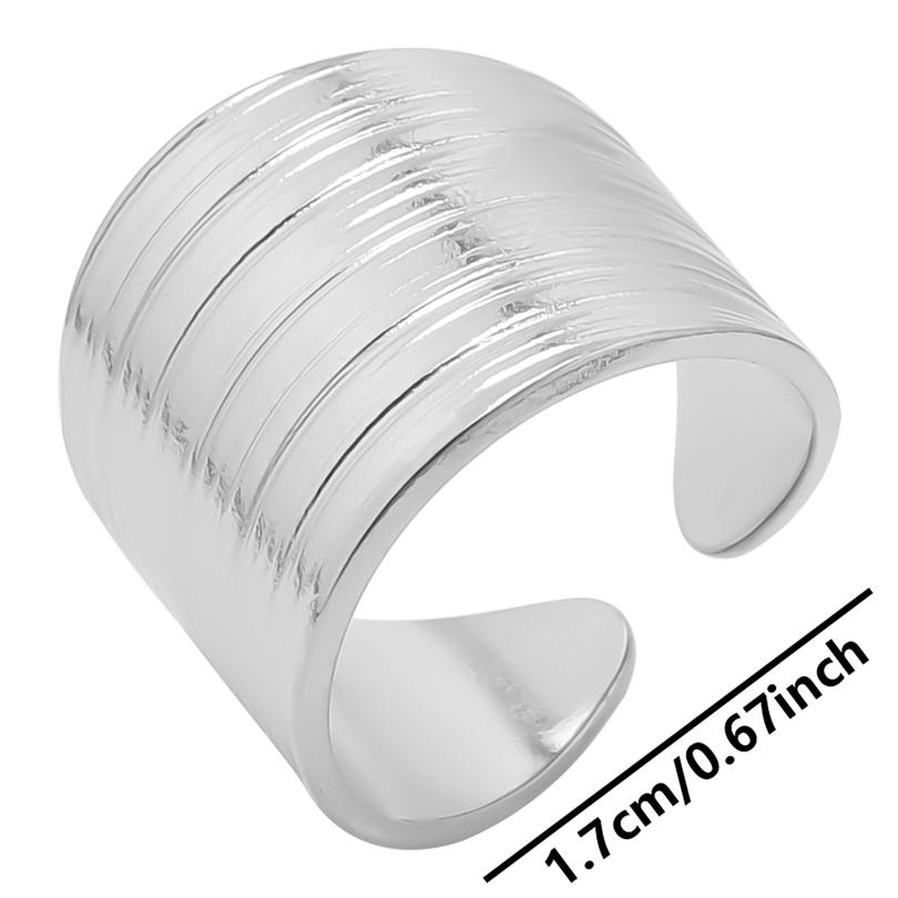 1/6pcs Leaf Heart Evil Eye Waterproof Stainless Steel Rings For Women Men Accessories Vintage Ring Open Adjustable Anillos Mujer