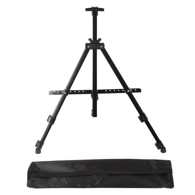Șevalet Artist Stand Feroaliaj Reglabil Pliabil Trepied Șevalet de Expunere pentru Desen Pictură Negru
