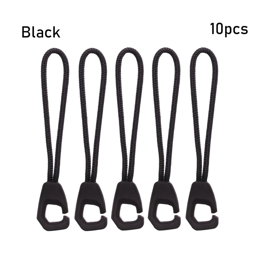 Buckle Suitcase Tent Backpack Zip Puller Replacement Ends Lock Zips Zipper Pull Cord Rope Pullers
