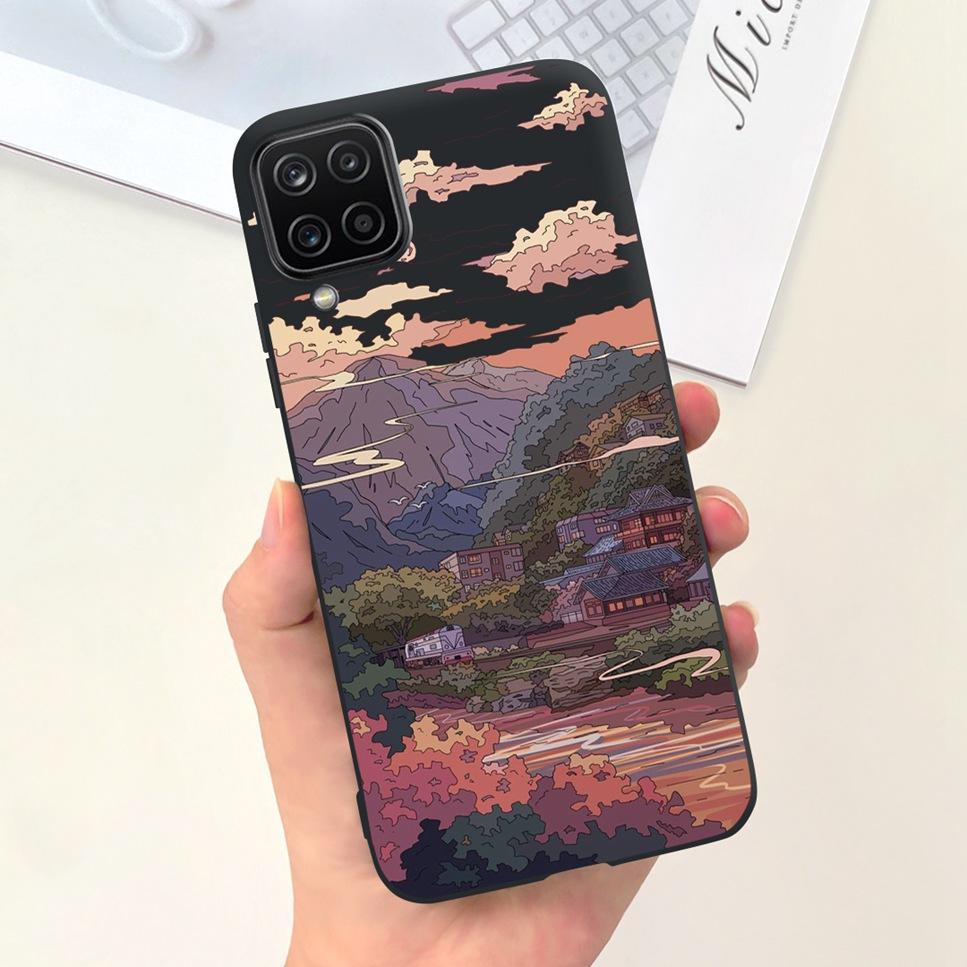 NEW Design For Samsung Galaxy A12 Case Silicone TPU Back Cover For Samsung A12 M12 F12 Galaxy M12 India Funda Couqe Bumper