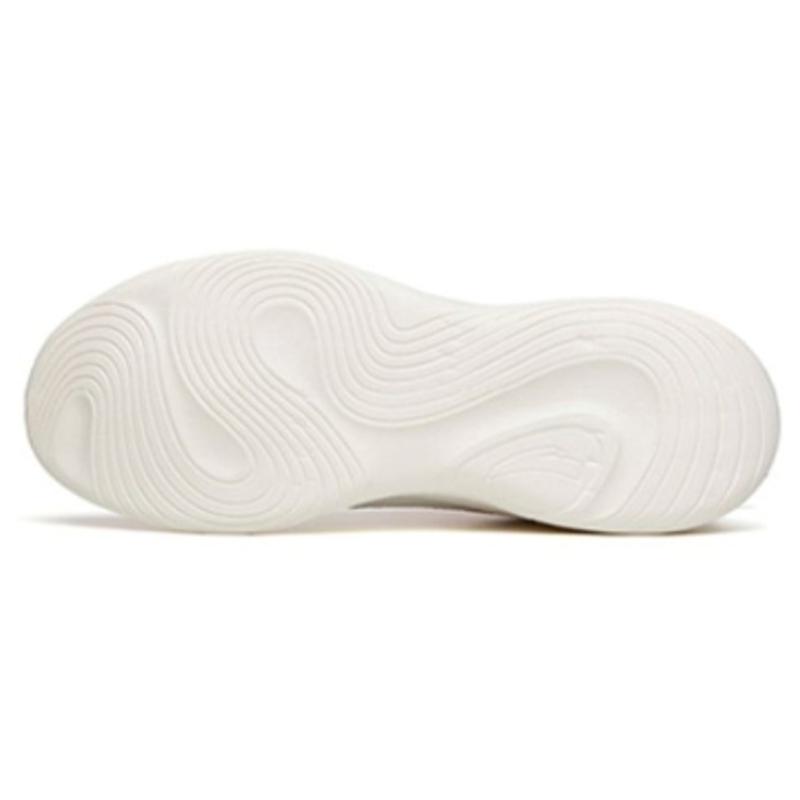 Anta Lingyun Cushioning Slip Resistant Abrasion Resistant Breathable Low Top Sprint Running Shoes Women's White Gray Sneakers 922355540-3