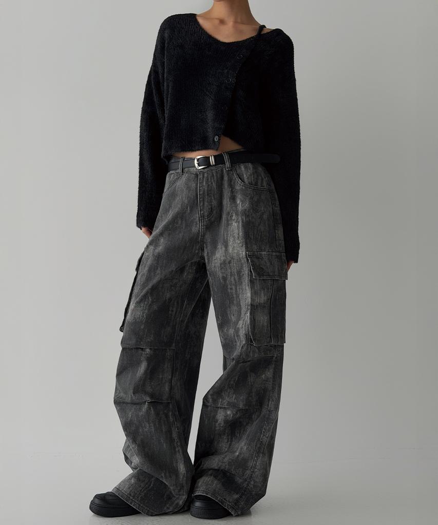 THE GREEN LAB Hairy Soft Knit [Black]