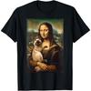 Mona Lisa hält Siamkatzenliebhaber Lustig Niedlich Grafik 2025 T-Shirt