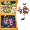 Solar Butterfly Flower Garden Light LED Outdoor Decorative Lawn Stake Light for Yard Patio Pathway Landscape Lighting
