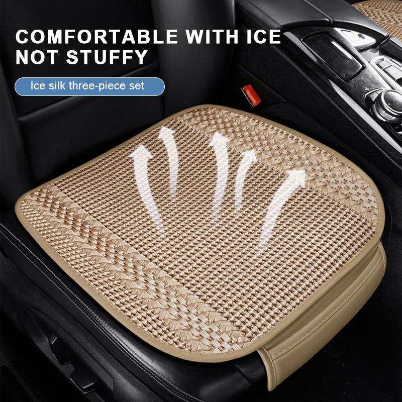 Ice Silk Car Seat Cover Pad for Summer with High Breathability and Cooling Effect