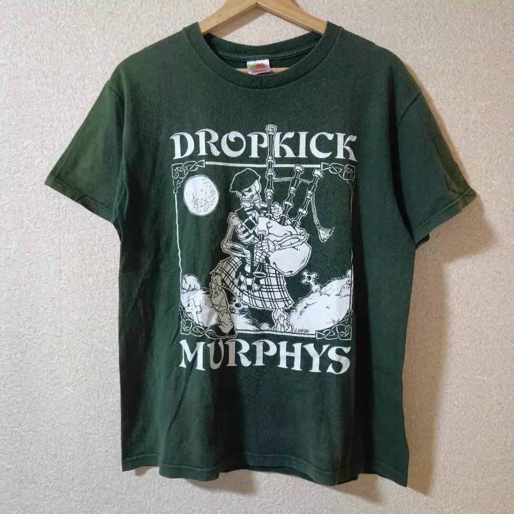 90s Dropkick Murphys Band Short Sleeve Forest Green T Shirt Unisex Unisex T-Shirt