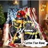 Custom Name Firefighter Pride Blanket  Ideal Bedding Blanket Perfect for Travel, Camping, Living Rooms, Offices, Sofas, Fan Christmas Gift
