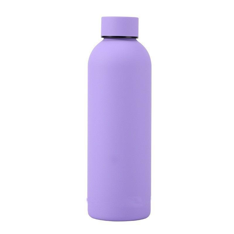Small Mouth Bottle Insulated Cup Portable Outdoor Sports Water Cup Rubber Paint Water Cup