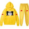 Ensemble Hoodie Anime Naruto Hommes Femmes - Impression Uchiha Itachi Sweat à Capuche Décontracté Manches Longues Pantalon