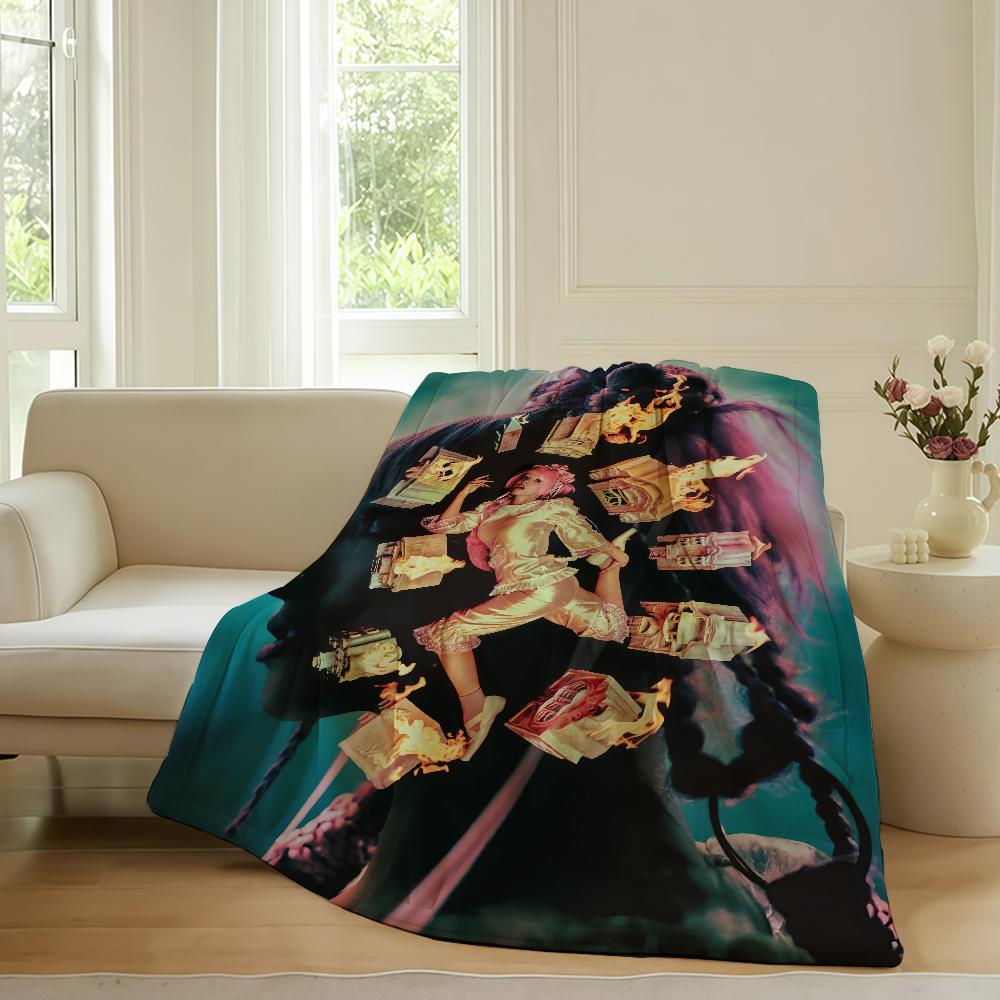 Singer Melanie Martinez Hades Music Blanket Warm Soft Suitable For Bedroom Sofa Bed Living Room Office Travel Camping Gifts