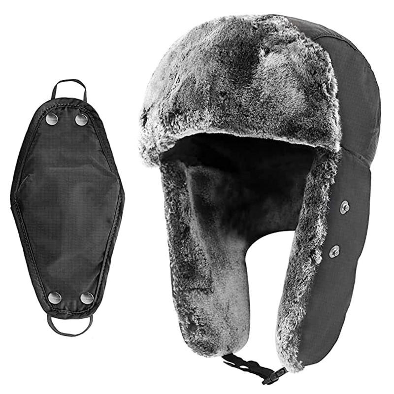 New men's and women's Lei Feng hats, cold-proof ski hats, thickened warm hats, windproof masks, ear caps